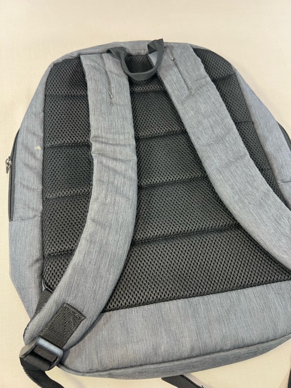 Samsonite Laptop Backpack Gray Heathered Mesh Back Panel Travel School Bag - Picture 5 of 11